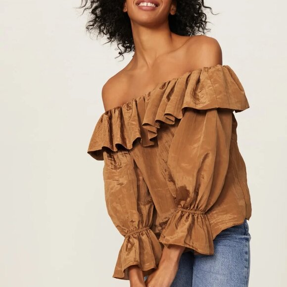 NWOT Misa Los Angeles, Mischa Off the Shoulder Top, Size XS - Picture 1 of 4